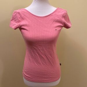 Tommy Hilfiger Scoop Neck Ribbed Tee